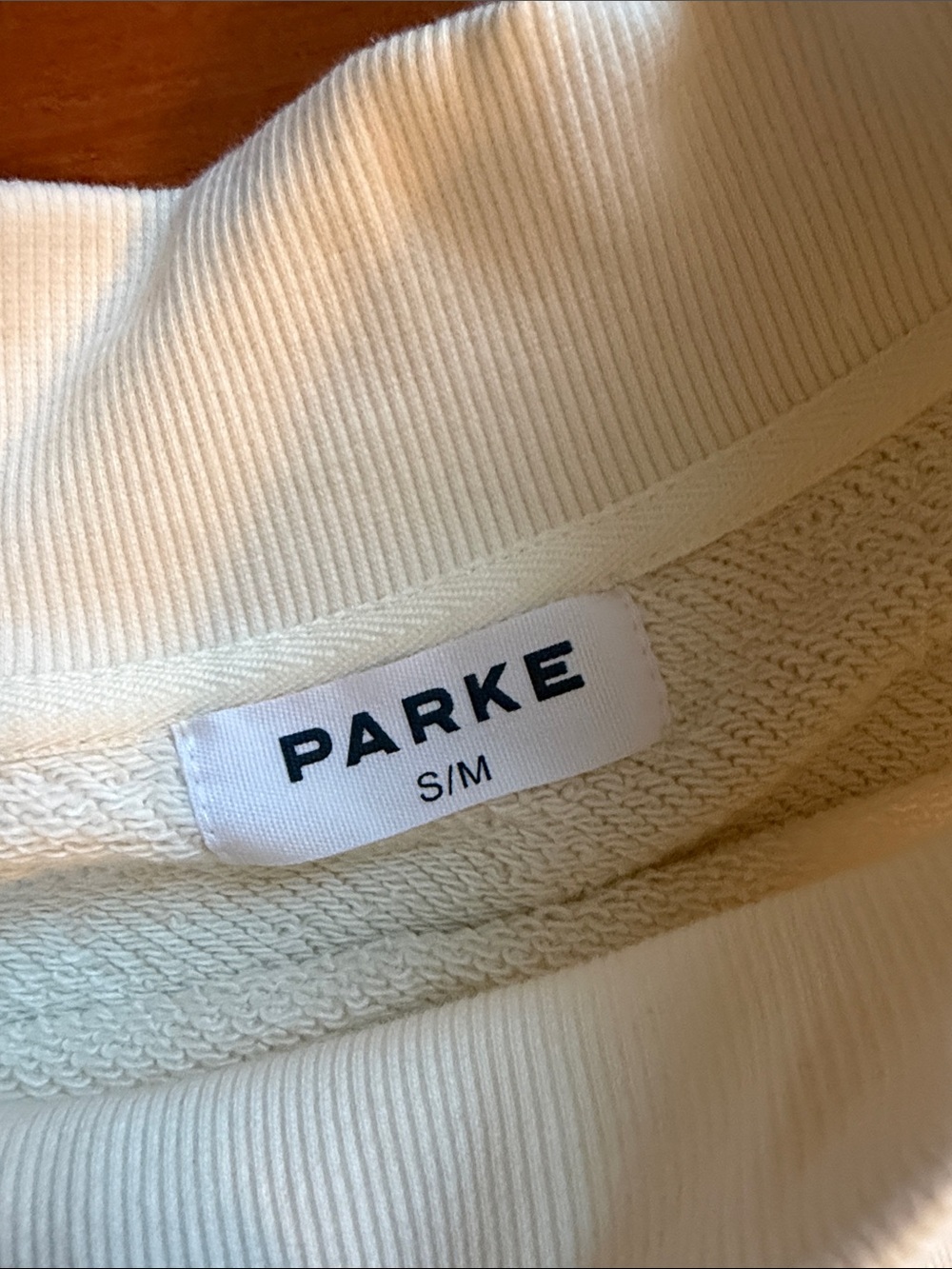 PARKE Maggie & Emma, Ivory Sunset Floral Varsity Mockneck - Picture 3 of 4